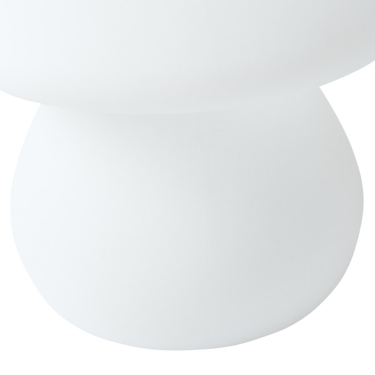 LED-TISCHLAMPE Weiß Tuira - Weiß, Kunststoff (21/21/22cm) - Beliani