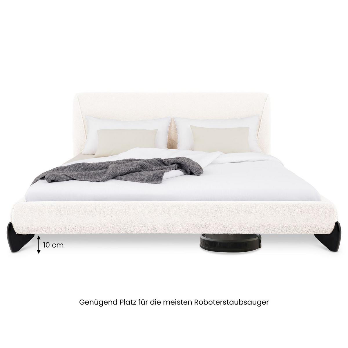 POLSTERBETT PATERNA 180X200 CM - Weiß, Textil (180/200cm) - IDIMEX