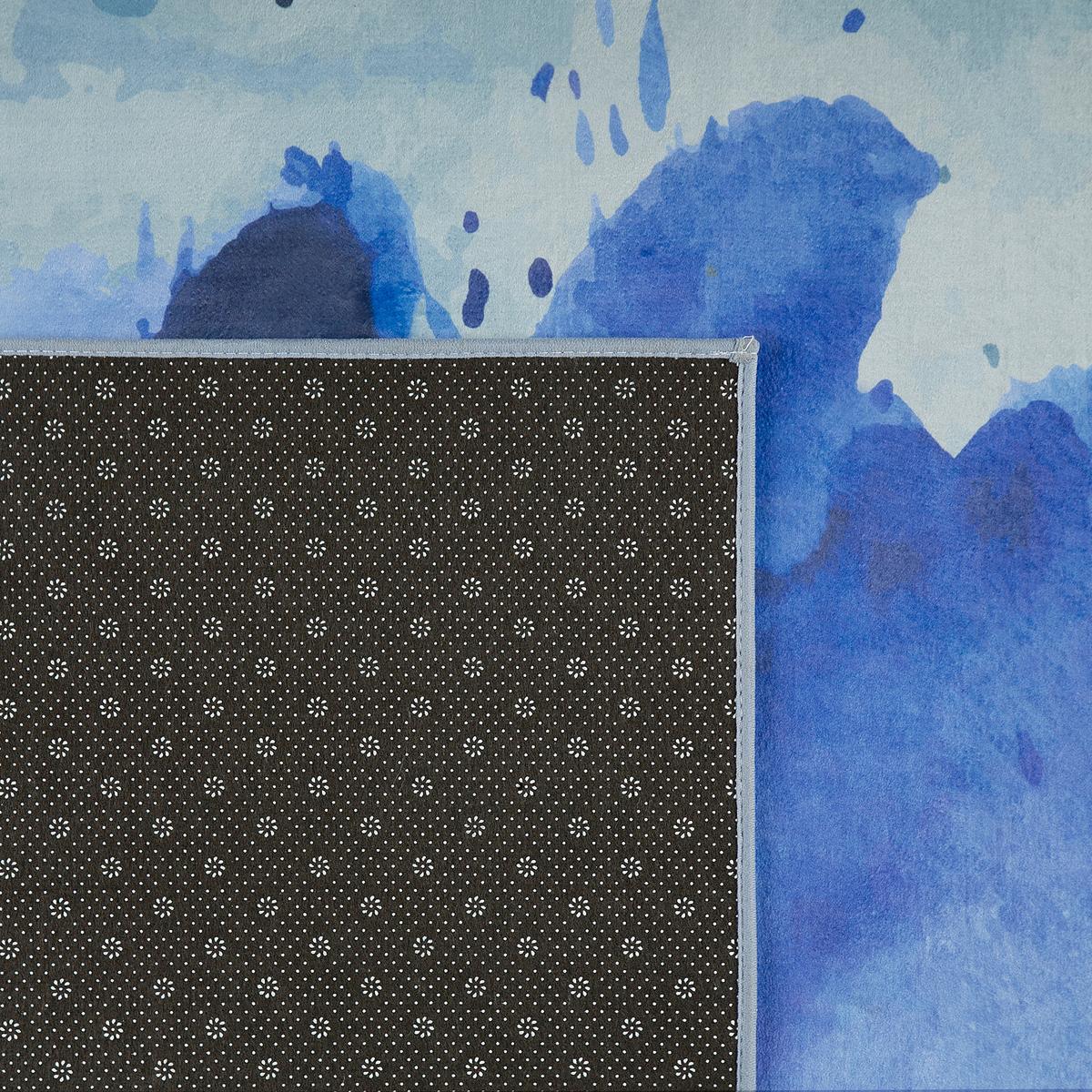 KURZFLOR-TEPPICH Odalar 230/160 cm - Blau, Kunststoff (160/230cm) - Beliani