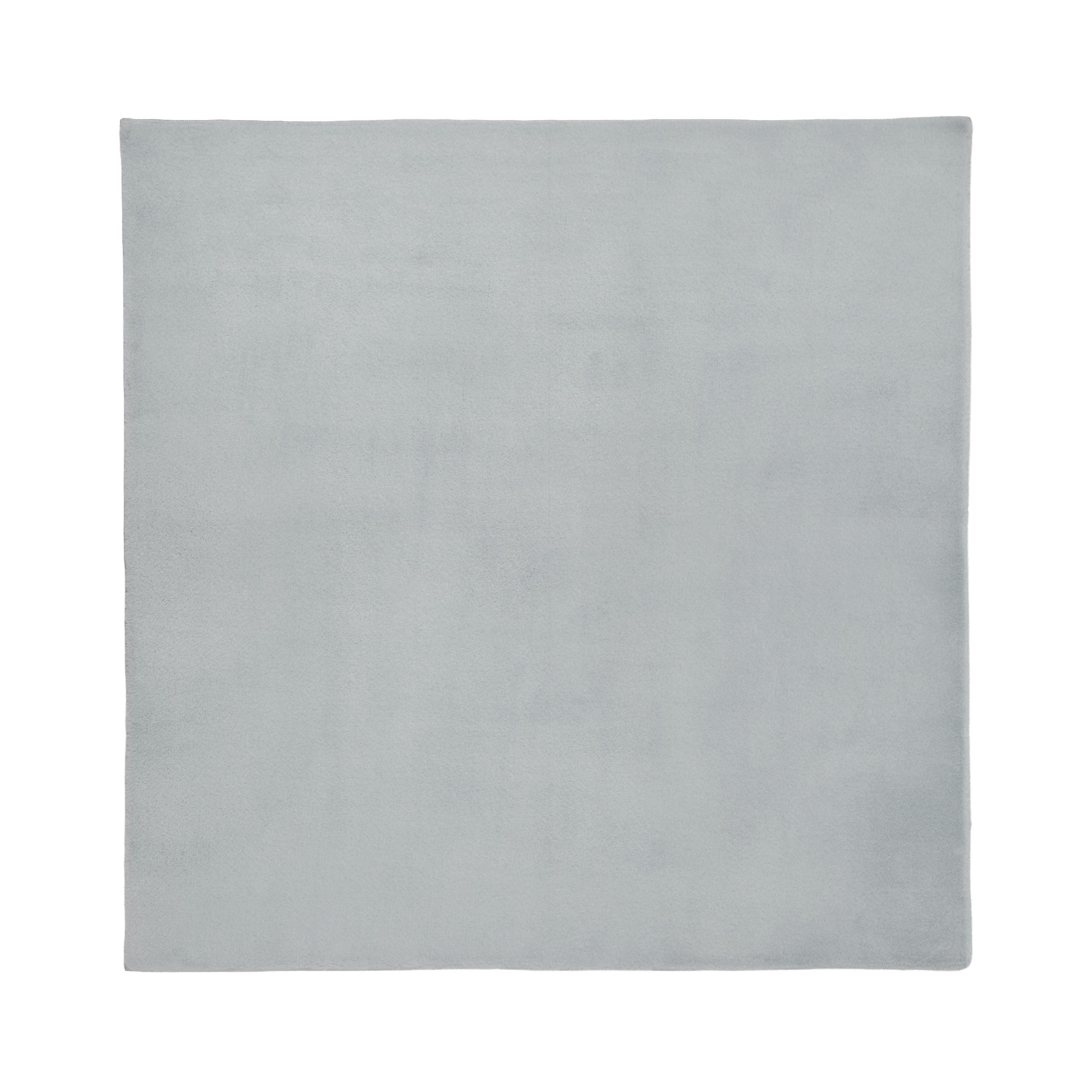 TEPPICH Hellgrau 160/160 cm Vantira - Hellgrau/Grau, Kunststoff (160/160cm) - Beliani