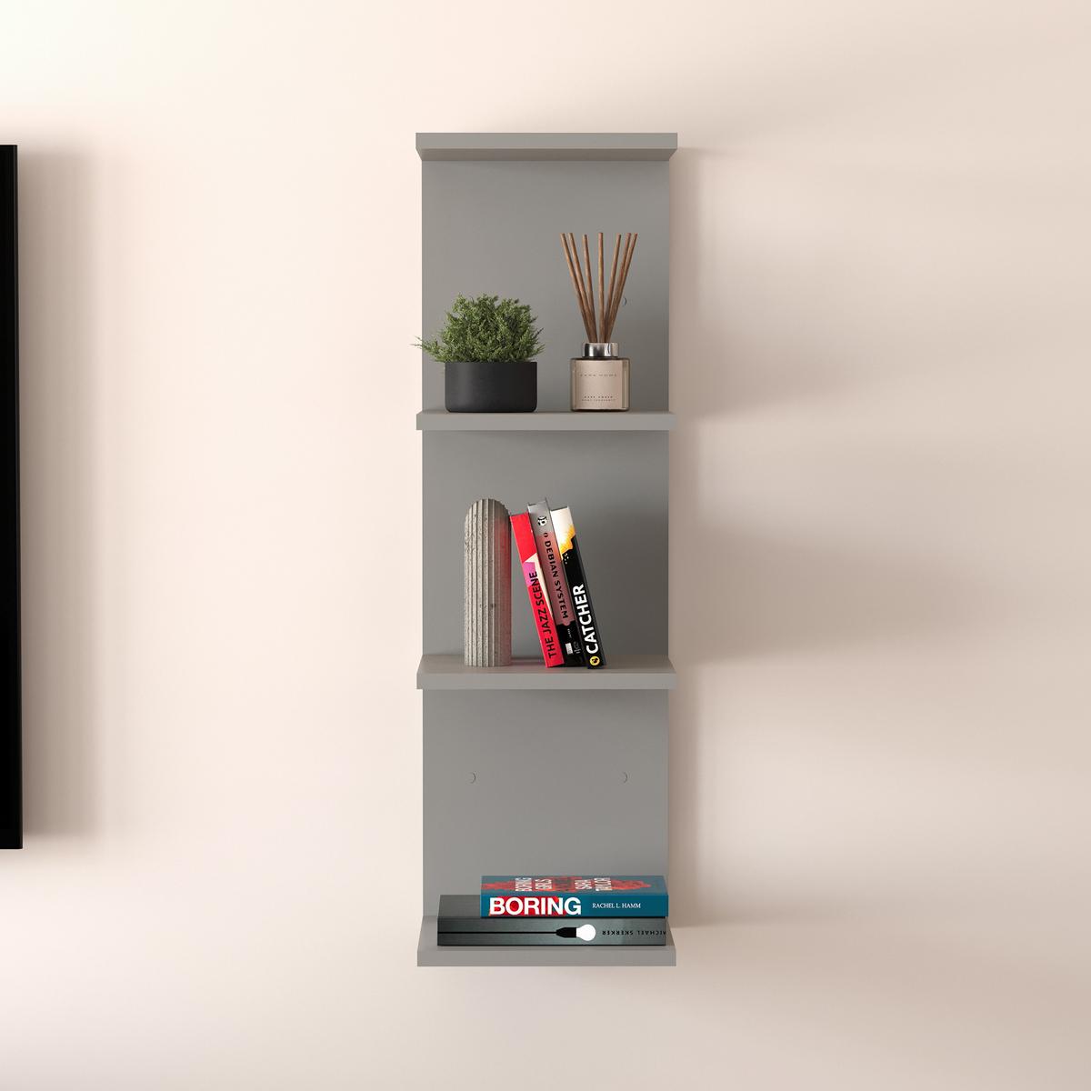 WANDREGAL Surahammar - Grau, Holzwerkstoff (30/95/28cm) - [en.casa]