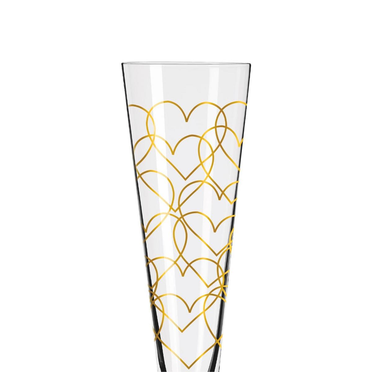 CHAMPAGNERGLÄSER Goldnacht gold 205 ml 2er Set - Goldfarben, Glas (0.205L) - Ritzenhoff