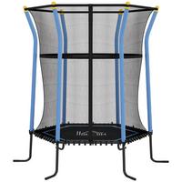 KINDERTRAMPOLIN Stahl Kunststoff Blau - Blau, Metall (111/122cm) - HOMCOM
