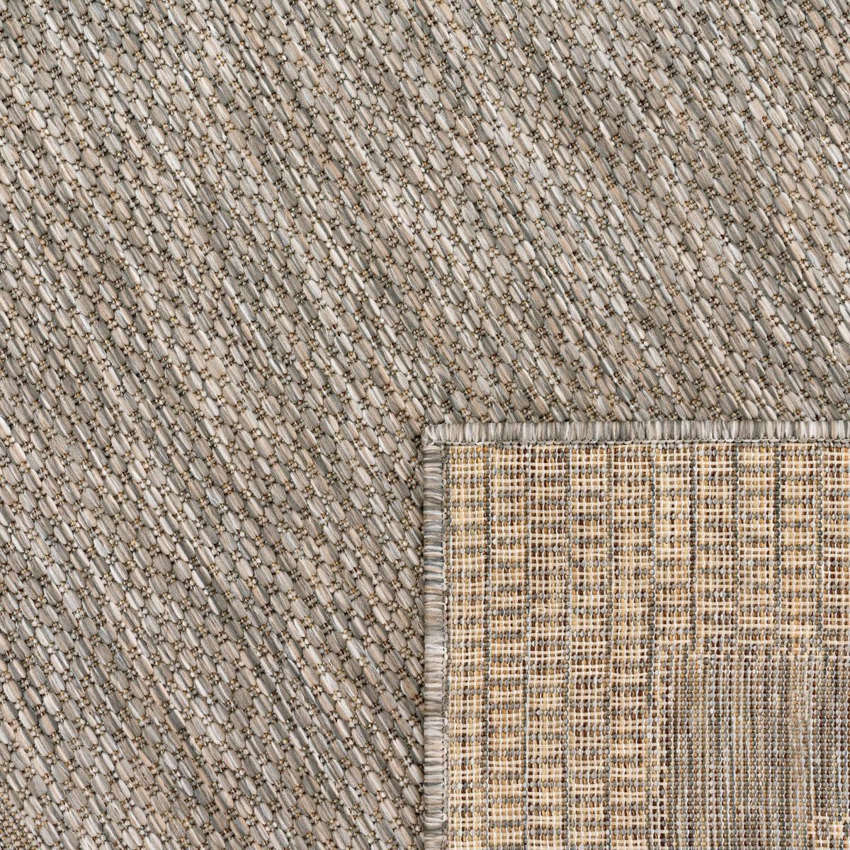 OUTDOORTEPPICH, mit Bordüre, aus Polypropylen, Natur, 80 x 150 cm - Beige, Textil (150/80cm) - KADIMA DESIGN