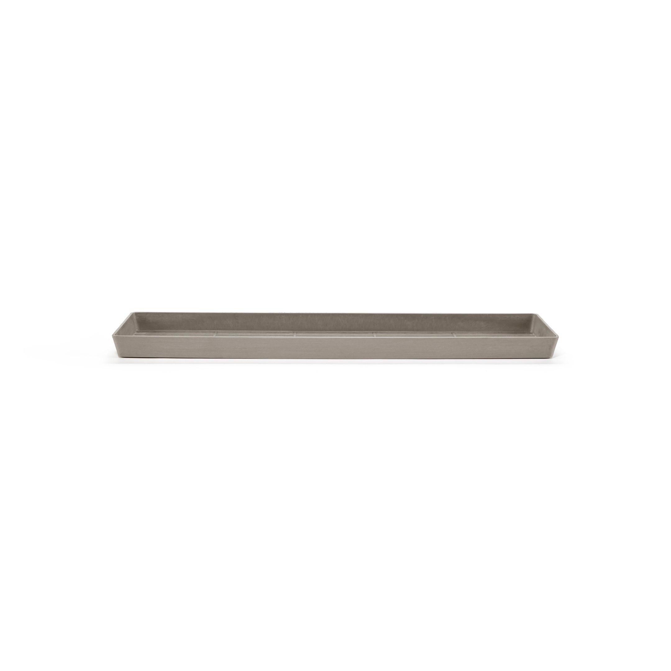 BLUMENTOPFUNTERSETZER rechteckig 43,5/15,5/3,3 cm Taupe - Taupe, Kunststoff (43.5/3.3cm) - Ecopots