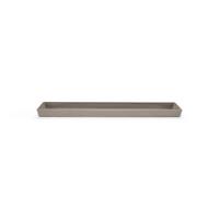 BLUMENTOPFUNTERSETZER rechteckig 43,5/15,5/3,3 cm Taupe - Taupe, Kunststoff (43.5/3.3cm) - Ecopots