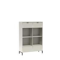 VITRINE ZIGO 150 / 104,8 cm in Kaschmir - Kaschmir, Holzwerkstoff (104.8/150/40.6cm) - MASSENO