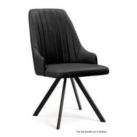 ESSZIMMERSTUHL drehbar (6er-Set) Devyn 52x91x60 Schwarz/Anthrazit - Anthrazit/Schwarz, Kunststoff (60/91/52cm) - 58aufmkessel