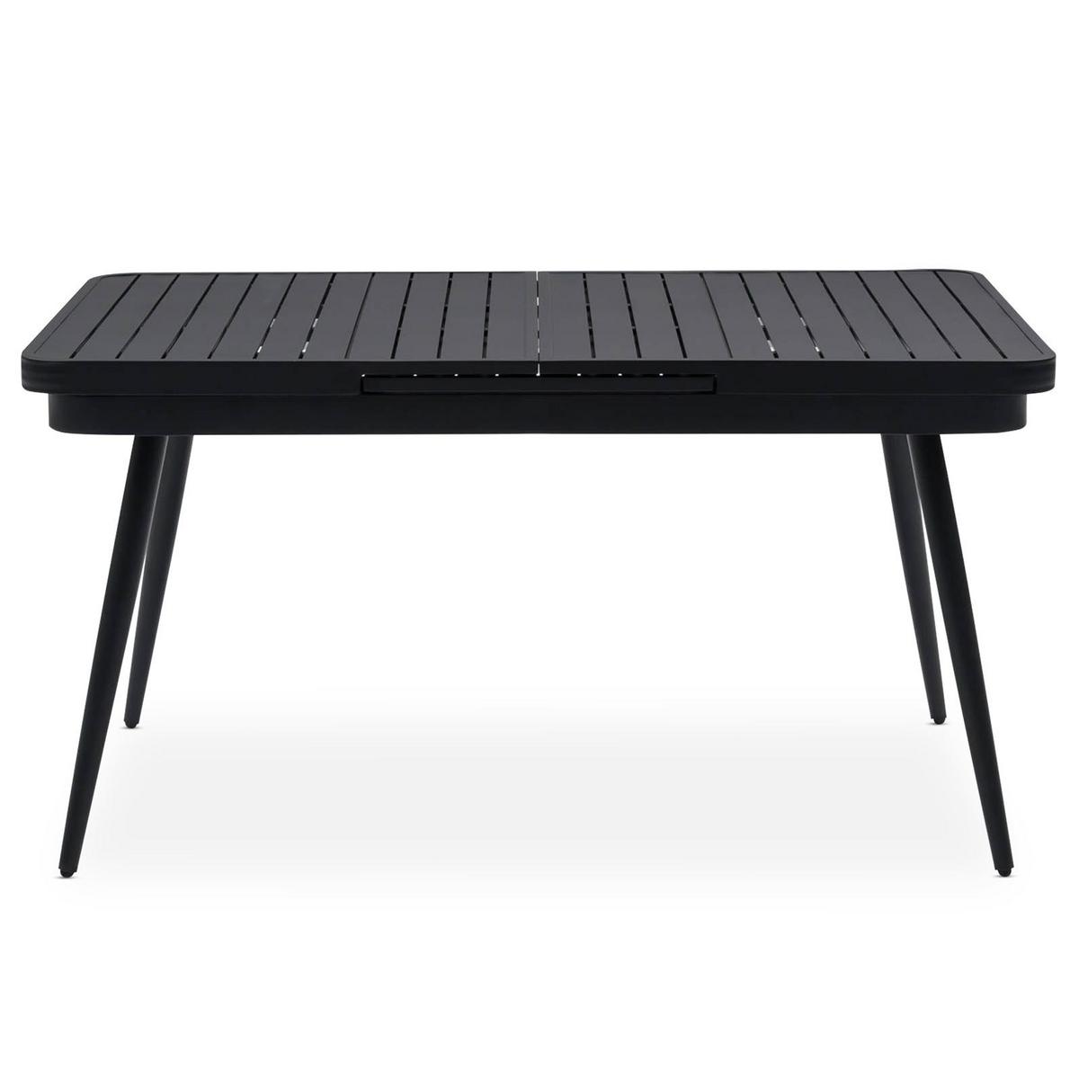 GARTENTISCH SUNNY schwarz - Schwarz, Metall (90/150/78cm) - IDIMEX