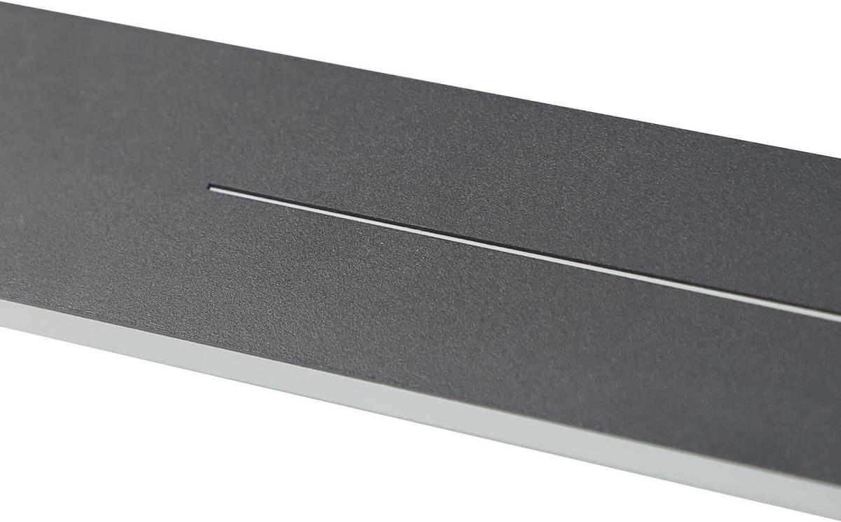 LED WANDLEUCHTE Raum - Schwarz, Metall (5/4/60cm) - Nettlife