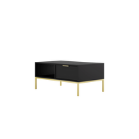 COUCHTISCH Austin 60/45/100 - Goldfarben/Schwarz, Holzwerkstoff (100/60/45cm) - RAUMHIRSCH FURNITURE