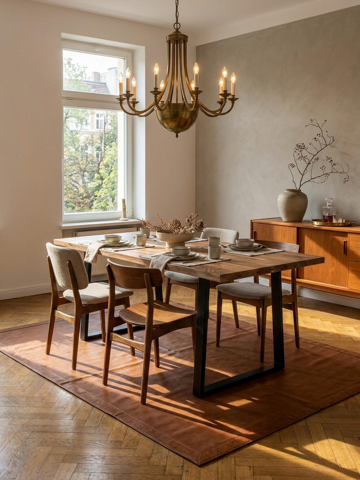 ESSTISCH Massivholz Baumkante Schwarz Metall Handgefertigt TARN, Goldbraun-Schwarz 120x60x76 cm - Schwarz/Braun, Holz (60/120/76cm) - KADIMA DESIGN