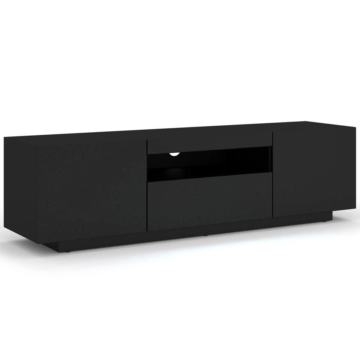 TV-MÖBEL Aurus Schwarz - Schwarz, Holzwerkstoff (150/36/37cm) - Petits-meubles