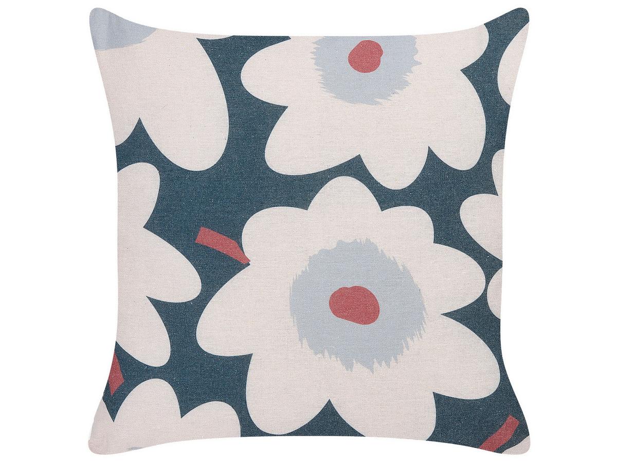 DEKOKISSEN 2er-Set Bunt 45/45 cm Sesbania - Multicolor, Textil (45/45cm) - Beliani