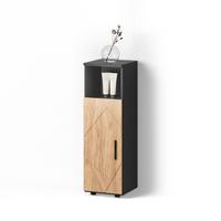 MIDISCHRANK Ronco Goldkraft Eiche/Anthrazit 30 x 95 cm - Honigeiche/Anthrazit, Holzwerkstoff (30/95/30cm) - Livinity®