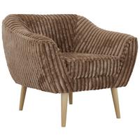 SESSEL PIRS - Braun Cord - Holzbeine - Buchefarben/Braun, Holzwerkstoff/Textil (80/75/74cm) - MKS