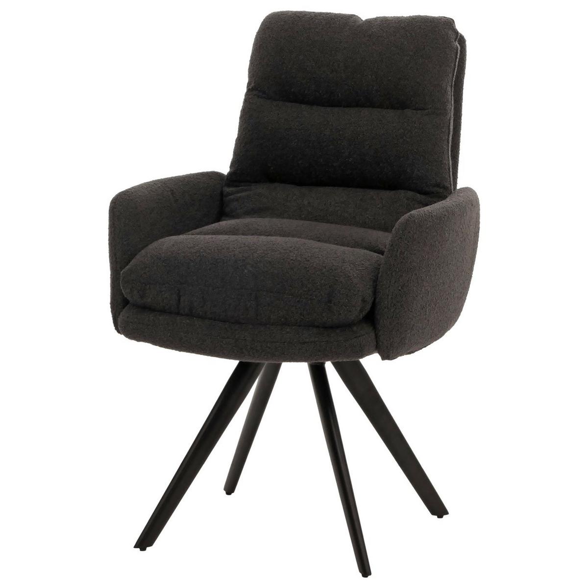 ESSZIMMERSTUHL Grau - Dunkelgrau/Grau, Textil (62/92/68cm) - MCW