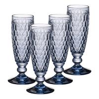 SEKTGLÄSER Boston Coloured Blau 145 ml 4er Set - Blau, Glas (0.145L) - Villeroy & Boch