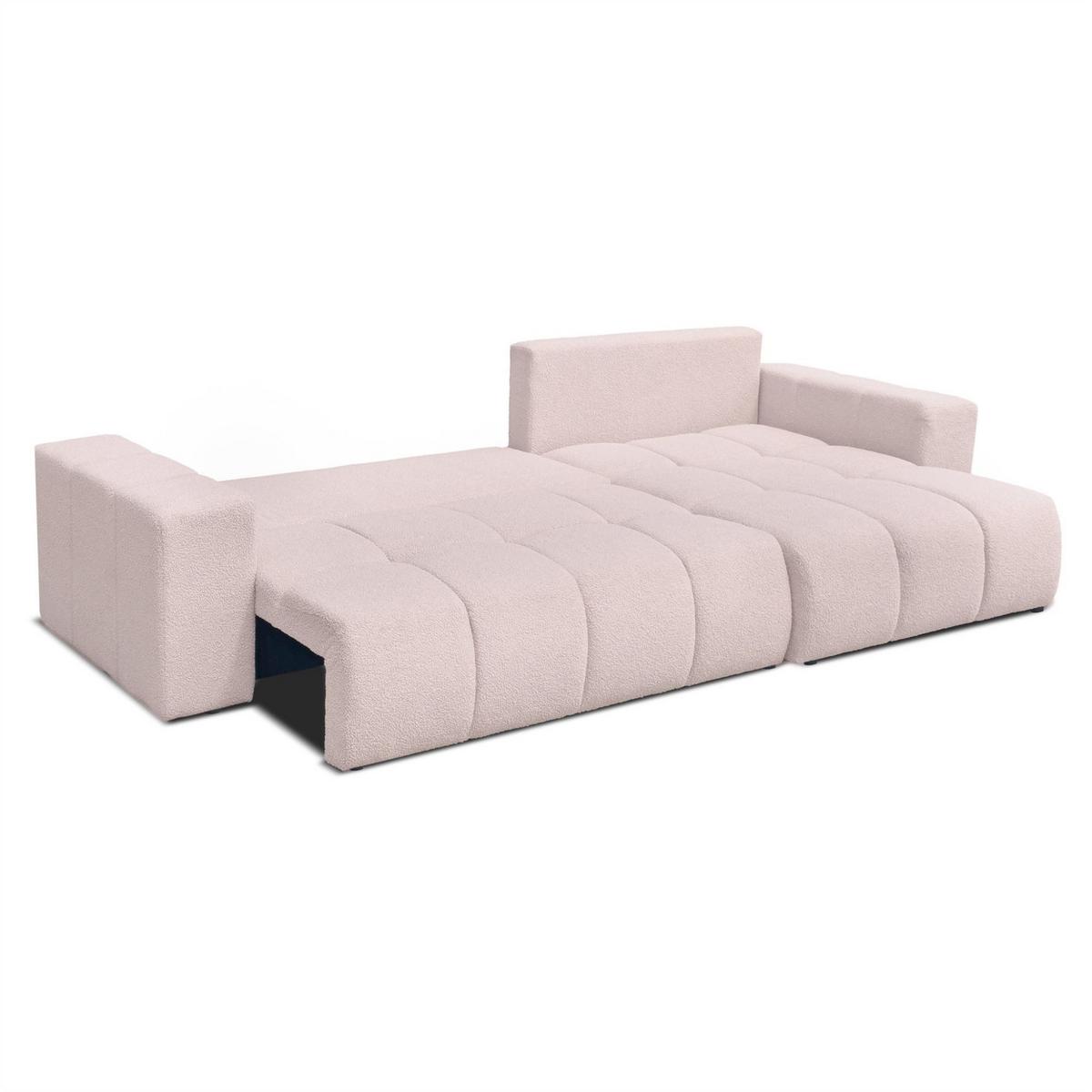 ECKSOFA Anabel Max Mit Schlaffunktion - Creme, Holzwerkstoff/Textil (145/278cm) - Fun Möbel