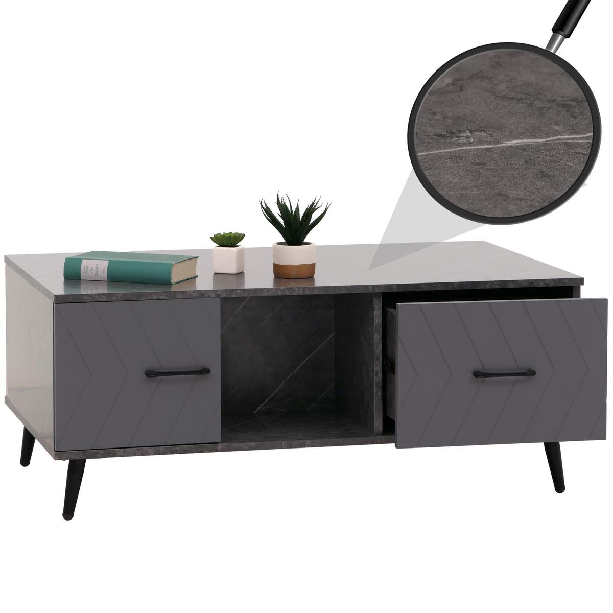 COUCHTISCH eckig Grau - Grau, Holz (60/106/42cm) - MCW