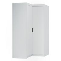 ECKSCHRANK Storicos Weiß 97,8/190,5/97,8 cm – Modern, ideal für Ecken - Weiß, Holzwerkstoff/Kunststoff (97.8/190.5/97.8cm) - AX Living