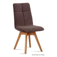 ESSZIMMERSTUHL drehbar (2er-Set) Dorea 47x92x60 Eiche geölt/Braun - Eichefarben/Braun, Kunststoff (60/92/47cm) - 58aufmkessel