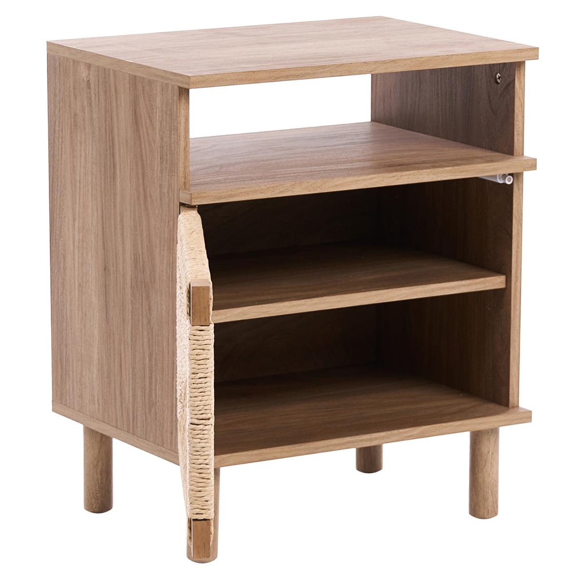 NACHTTISCH Hellbraun Bondi - Hellbraun, Holzwerkstoff (36/49/54cm) - Beliani