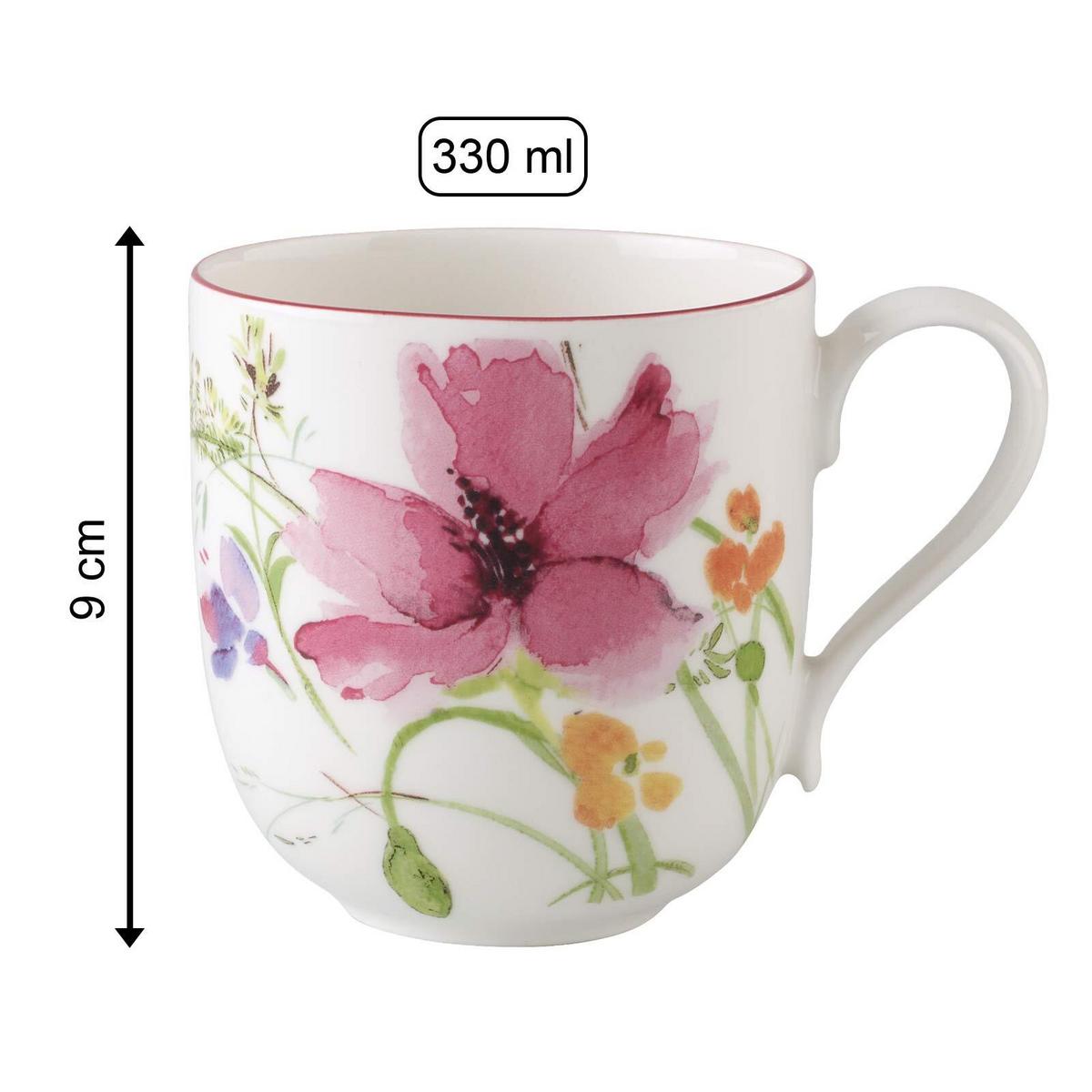 KAFFEEBECHER Mariefleur Basic bunt 330 ml 6er Set - Multicolor, Keramik (0.33L) - Villeroy & Boch