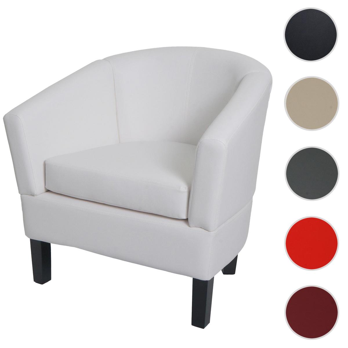 LOUNGE-SESSEL Weiß - Weiß, Textil (72/72/60cm) - MCW