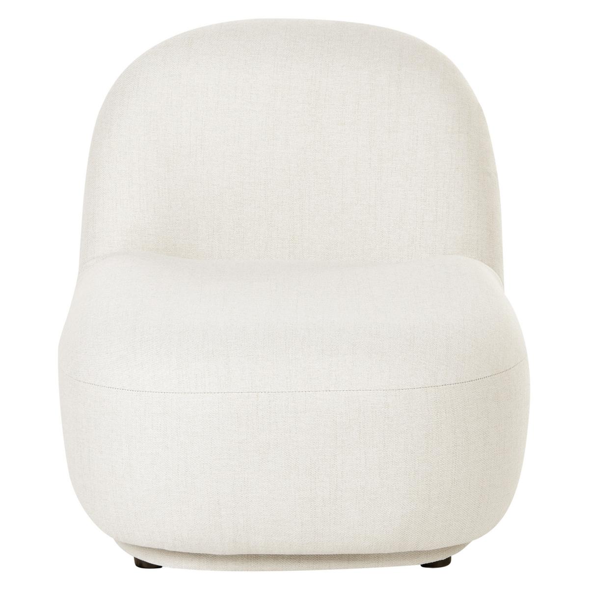 SESSEL Stoff Cremeweiß Lovberg - Creme, Kunststoff/Textil (71/74/80cm) - Beliani