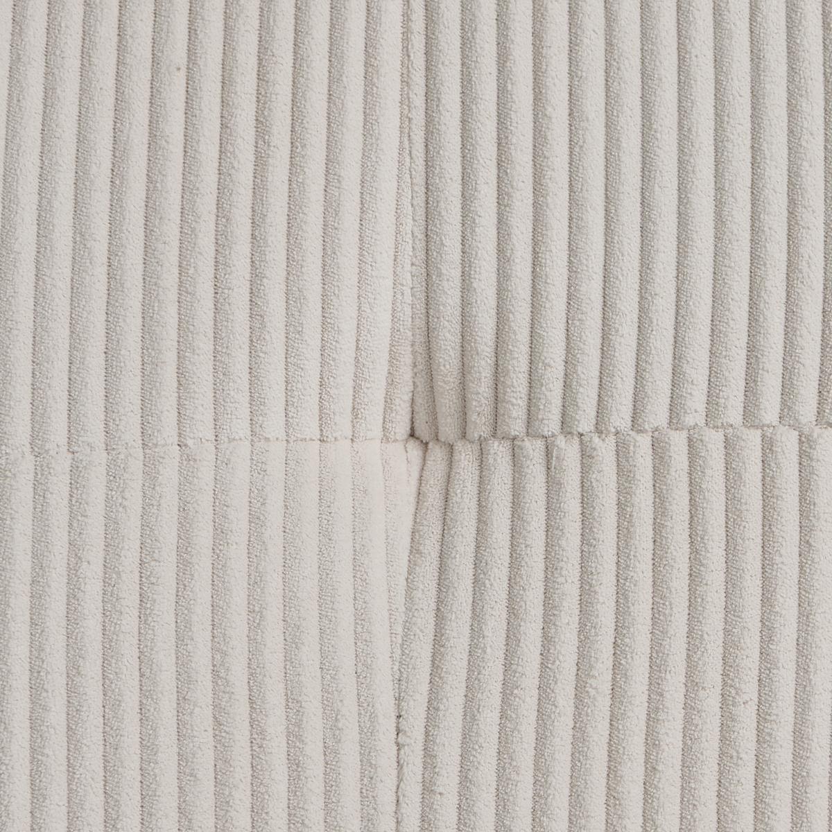 CHAISELONGUE Cord Taupe Quilly - Taupe/Beige, Textil (83/97/153cm) - Beliani