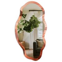 SPIEGEL 90x45 cm asymmetrisch mit Druck - Canyon-Natur - Transparent, Glas (45/90/0.4cm) - TULUP