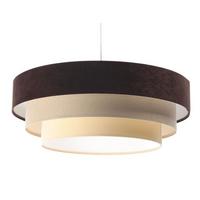HÄNGELEUCHTE Beige 60/20 cm - Braun, Kunststoff (60/1.5/20cm) - ONZENO