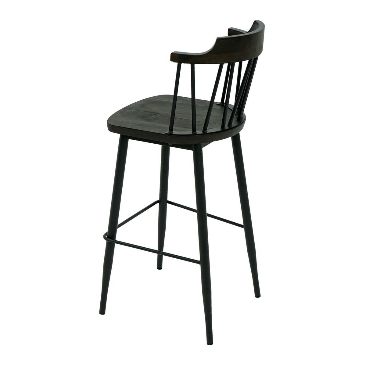 BARHOCKER G69B Schwarz 2er-Set - Schwarz, Holz (43/103/44cm) - MCW