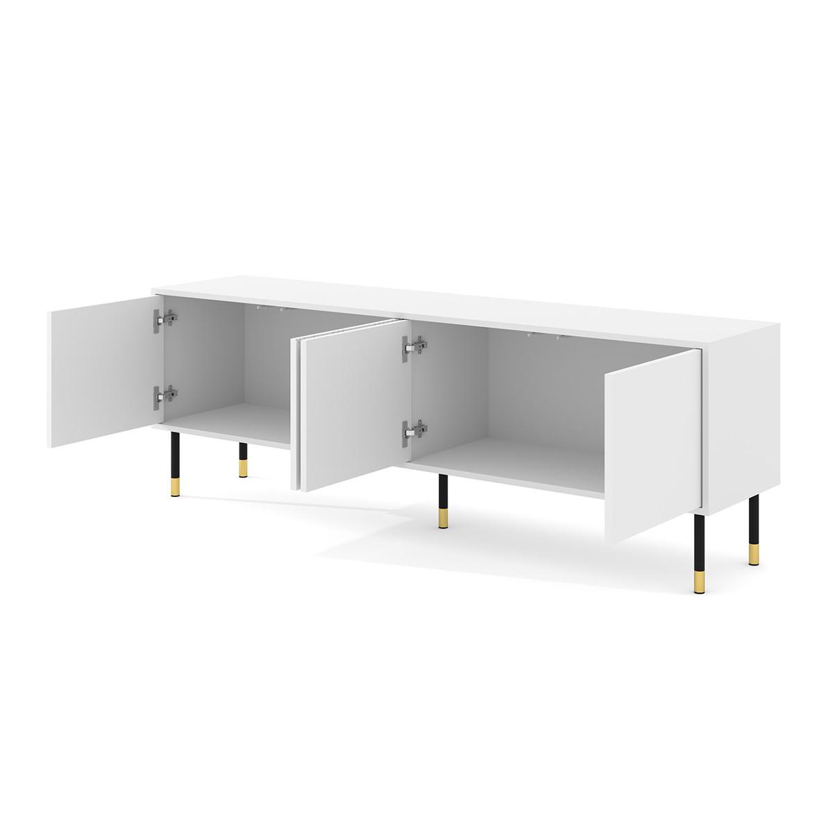 TV-MÖBEL Aglaé Weiß - Weiß, Holzwerkstoff (180/61/40cm) - Petits-meubles