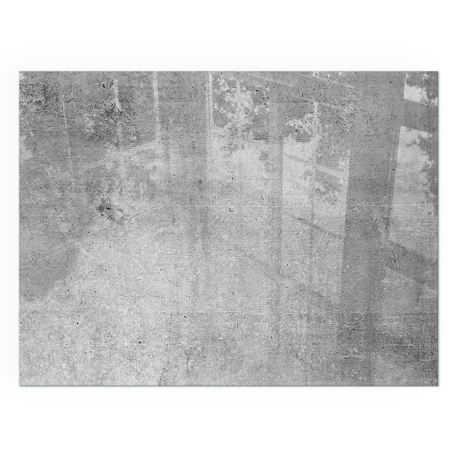 GLASPLATTE für Kamin 80x60 cm - Grau, Glas (80/60/0.4cm) - TULUP