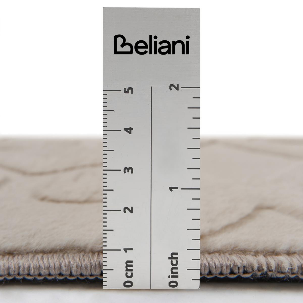 TEPPICH Beige 160/160 cm Gannett - Beige, Textil (160/160cm) - Beliani