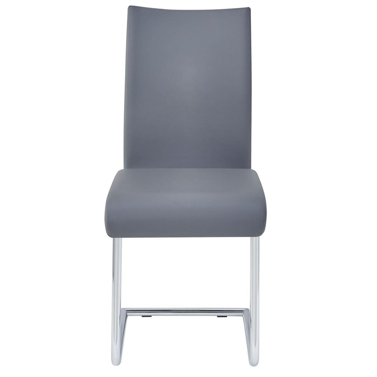 ESSZIMMERSTUHL ALADINO 4er-Set grau - Grau, Textil/Metall (43/94/56cm) - IDIMEX
