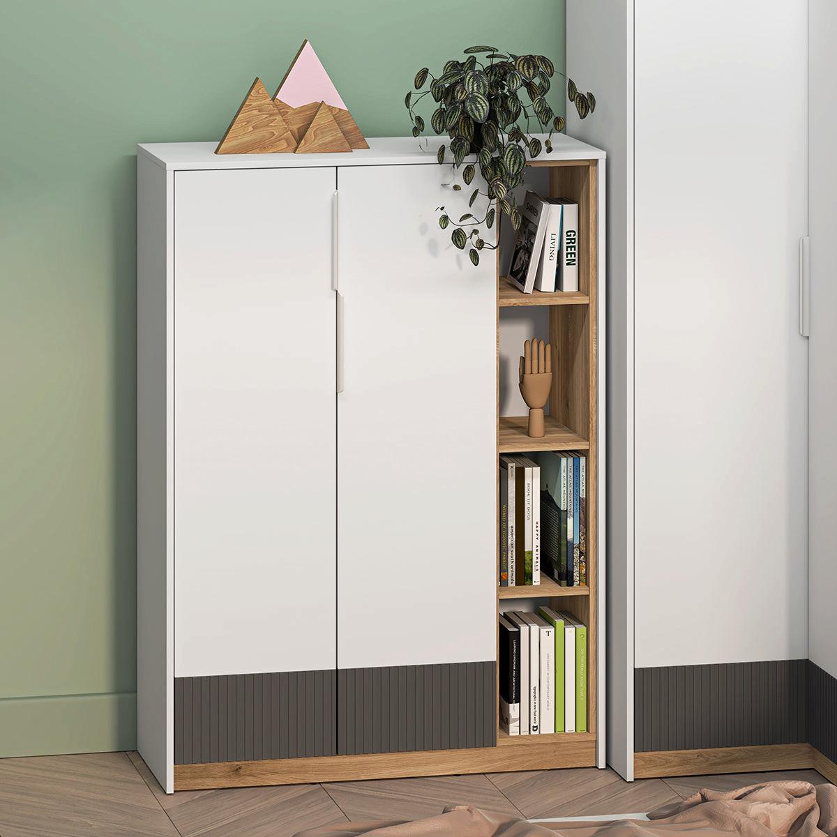BÜCHERREGAL Ronan Weiß - Weiß, Holzwerkstoff (101/140/40cm) - Petits-meubles