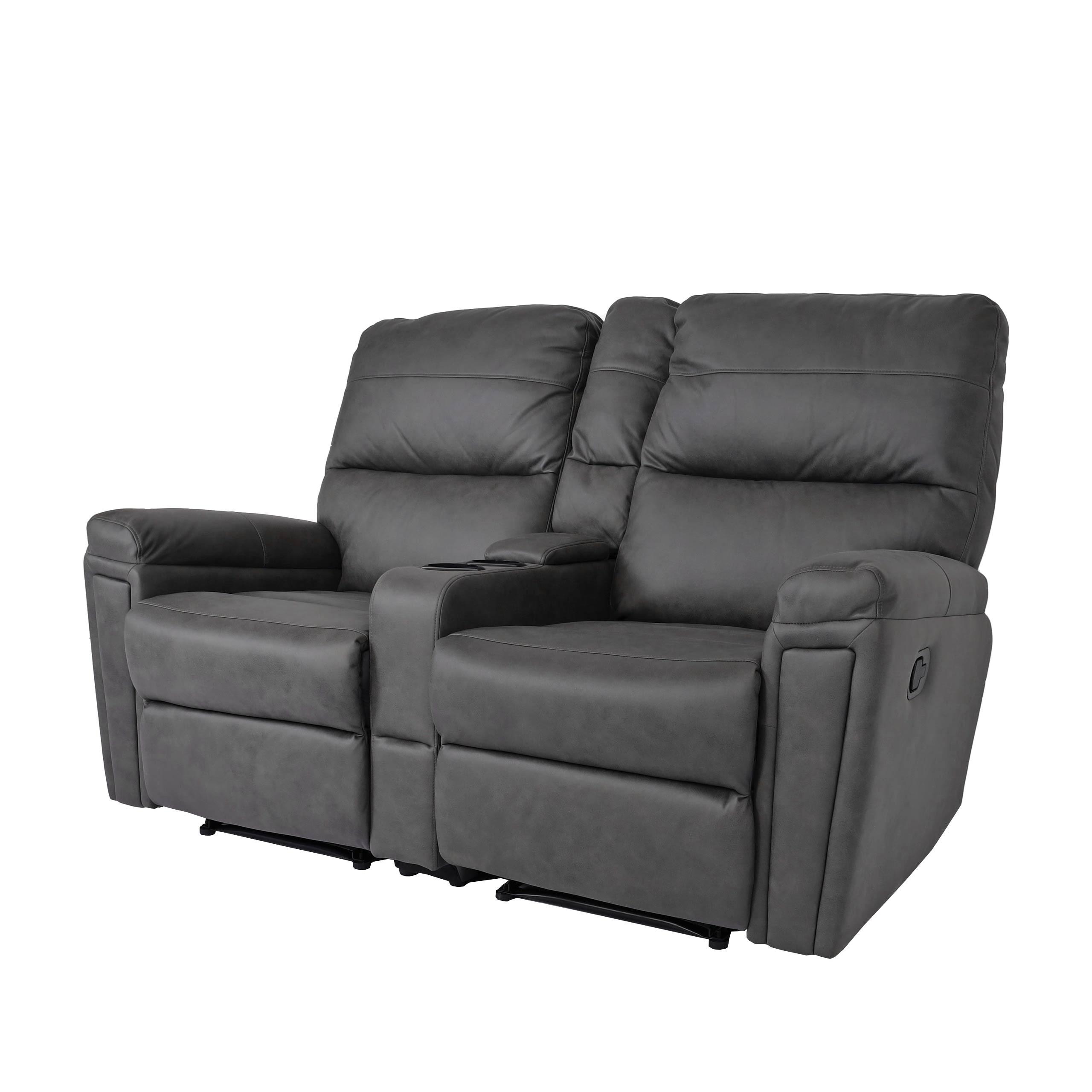 2ER KINOSESSEL Grau - Grau, Textil (157/102/166cm) - MCW