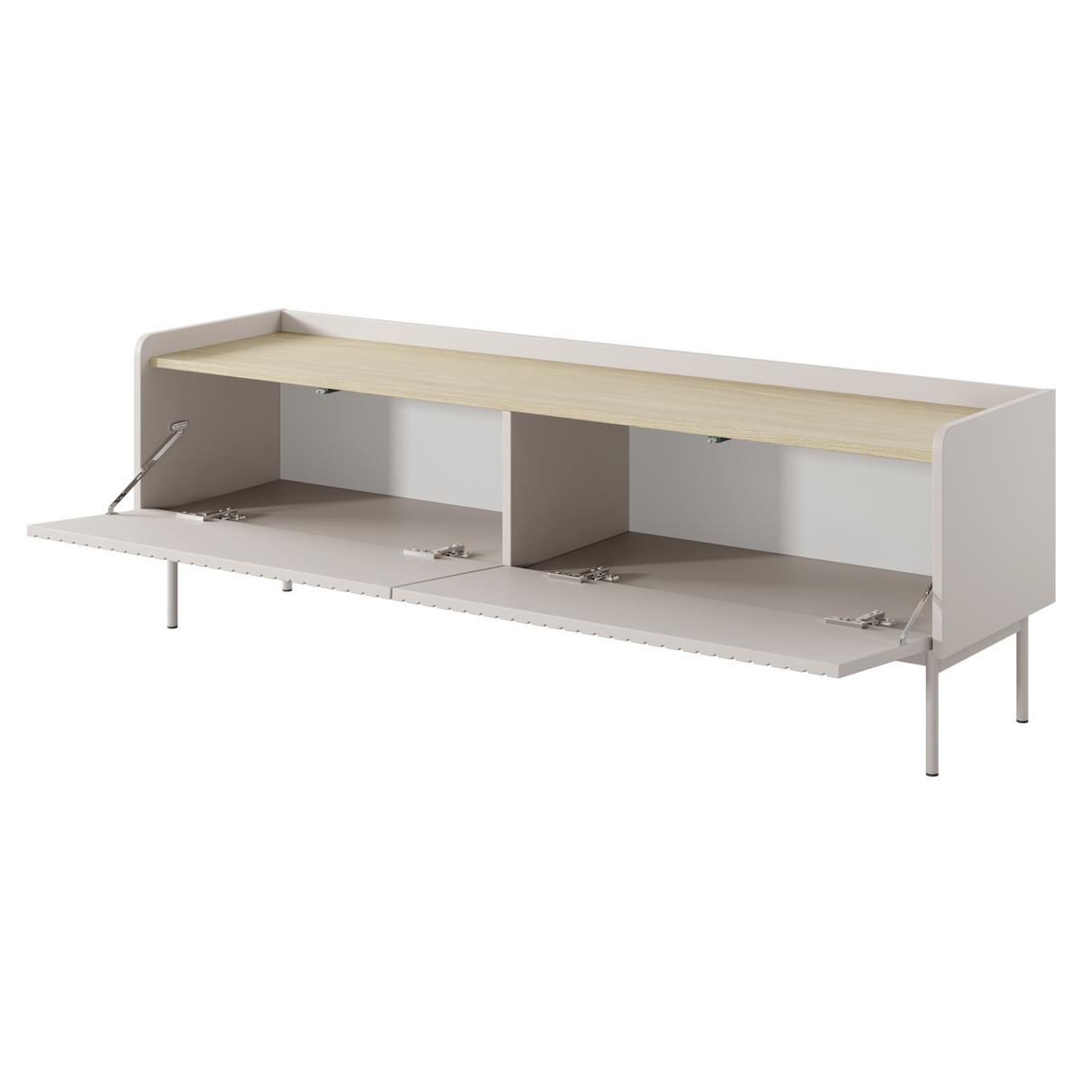 LOWBOARD LIVELLO 153/50,2/38 cm, Beige - Beige, Holzwerkstoff (153/50.2/38cm) - MASSENO