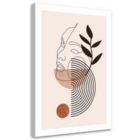 KUNSTDRUCK Beige 70/100 cm - Beige, Textil (70/100cm) - KUNSTLOFT