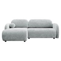 ECKSOFA Dream L - Hellgrau/Schwarz, Holz/Kunststoff (233/160cm) - MIRJAN24