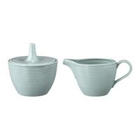 MILCH & ZUCKER SET Beat Color Glaze Arktisblau - Blau, Keramik (1/2cm) - Seltmann Weiden
