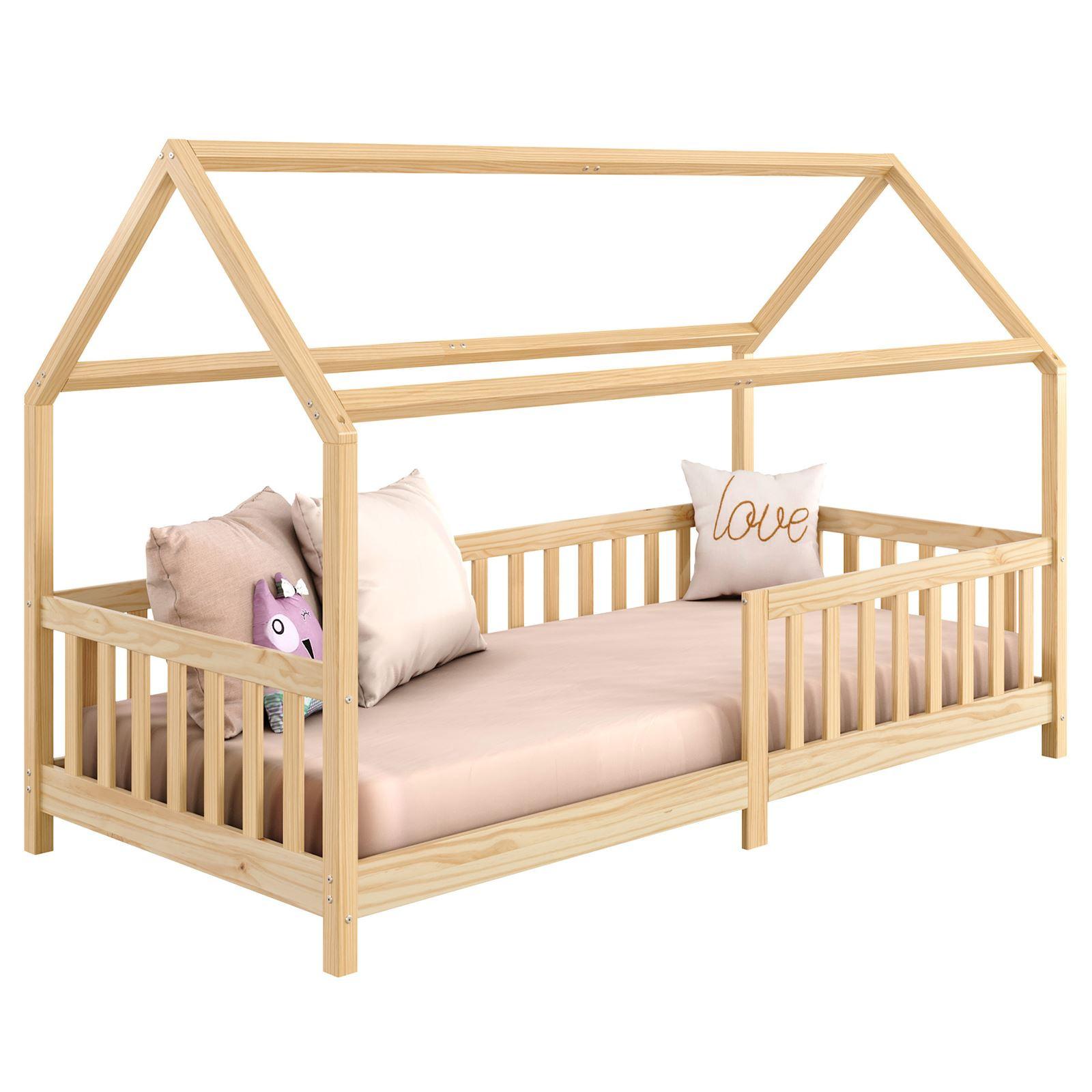 HAUSBETT NINA 90x200 cm natur - Naturfarben, Holz (96/135/206cm) - IDIMEX