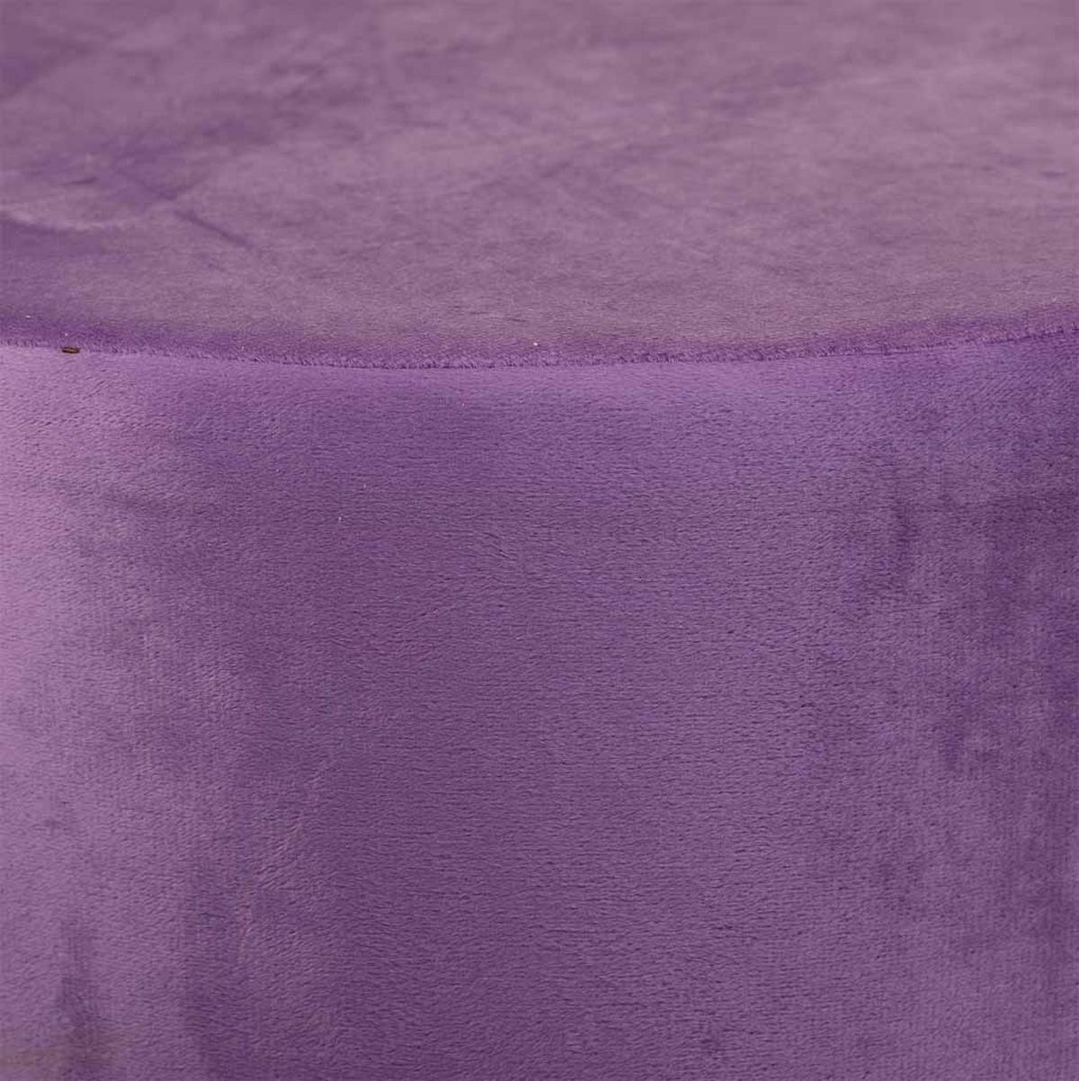 HOCKER aus Holz, 32x44cm - Violett, Holzwerkstoff (32/44/32cm) - Wanderlust