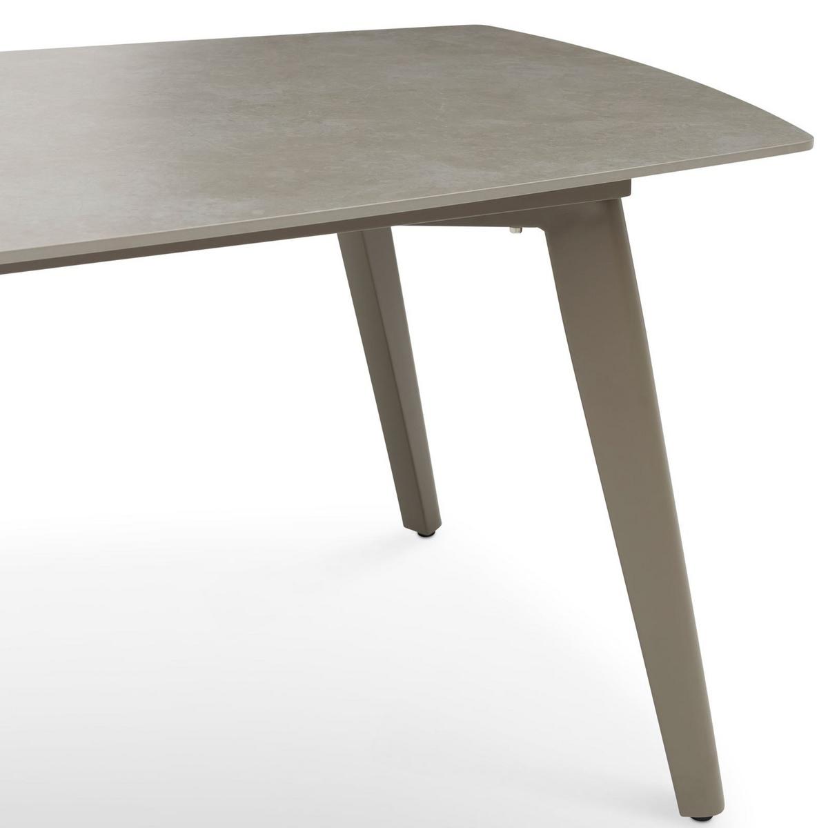 GARTENTISCH MEZA - Champagner, Metall (90/180/75cm) - IDIMEX