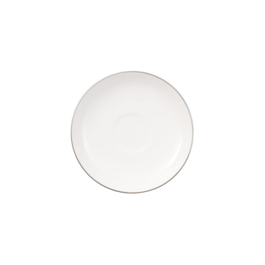 MOKKA-/ESPRESSOUNTERTASSE Anmut Platinum No. 1 weiß ø 12 cm - Weiß, Keramik (12cm) - Villeroy & Boch