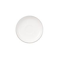 MOKKA-/ESPRESSOUNTERTASSE Anmut Platinum No. 1 weiß ø 12 cm - Weiß, Keramik (12cm) - Villeroy & Boch