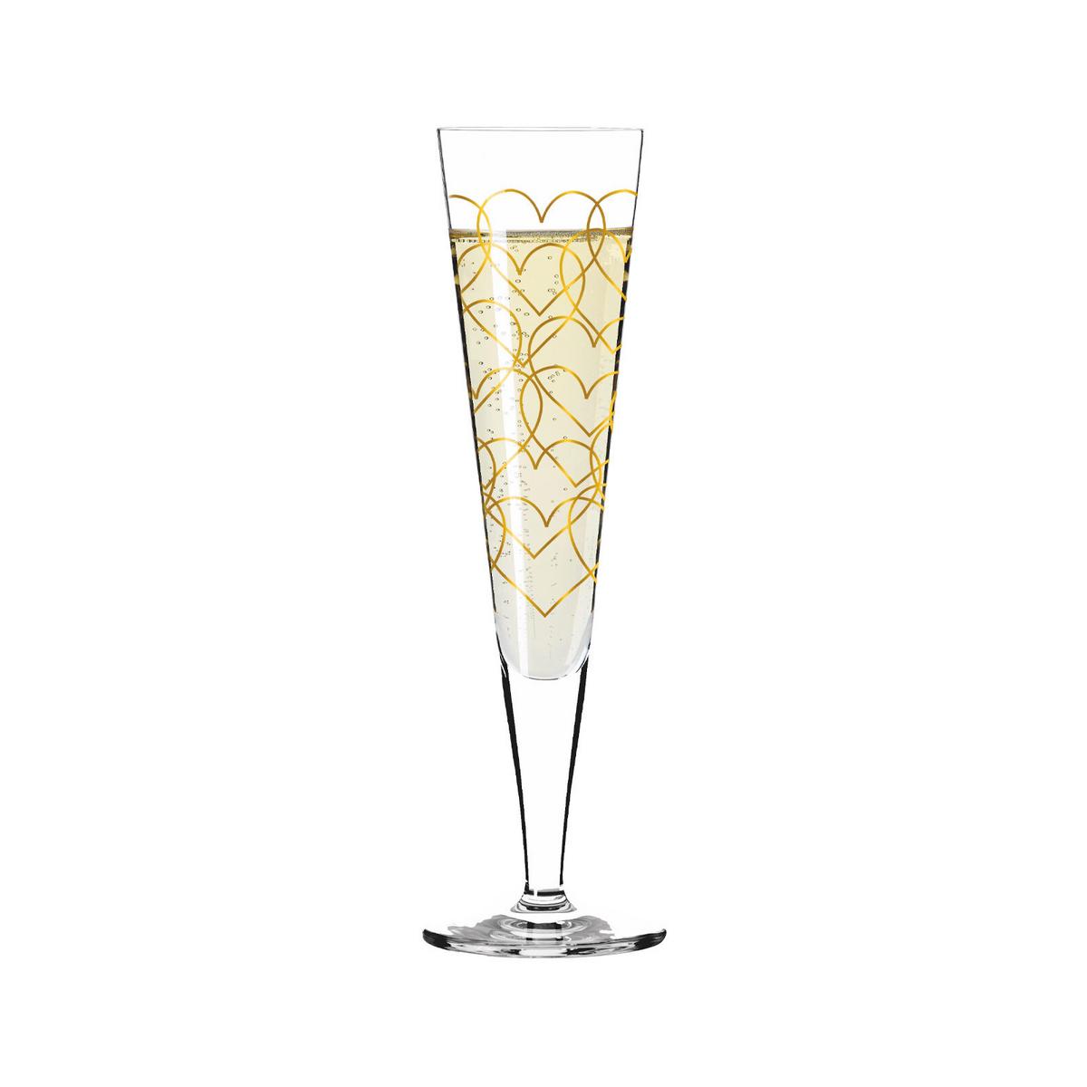 CHAMPAGNERGLÄSER Goldnacht gold 205 ml 2er Set - Goldfarben, Glas (0.205L) - Ritzenhoff